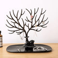 Deer shaped jewellery display holder with antler tree design for earrings and necklaces