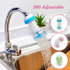 Tap water filter with impurity remover for fresh vegetable and fruit cleaning