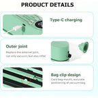 Cordless electric vacuum pump sealer for efficient kitchen storage
