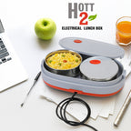 Power cord connected to electric lunch box for heating