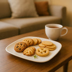 Glossy white square plastic plate ideal for everyday dining
