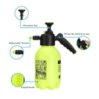 Detailed view of the watering can spray nozzle's adjustable mechanism.