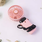 Neutral image of rechargeable handheld fan with USB charging