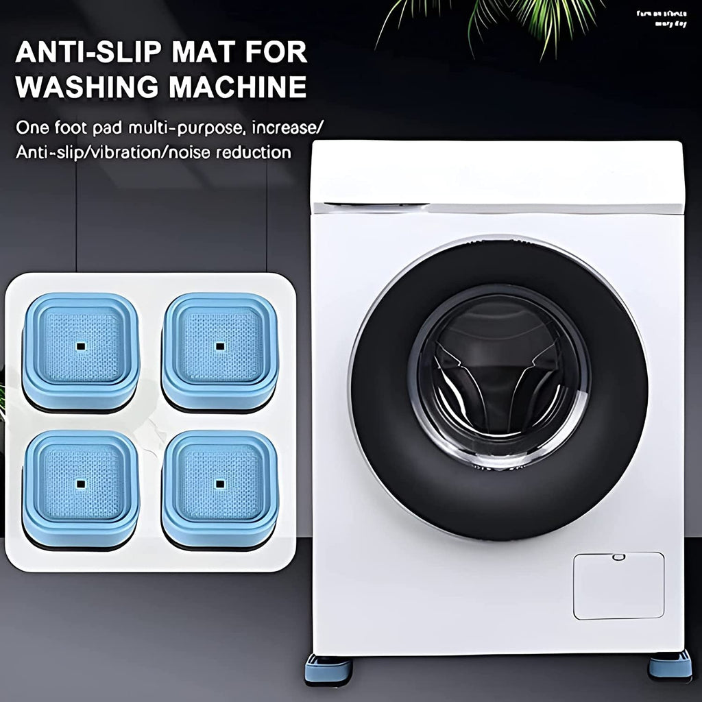 AntiShake feet pads for washing machine providing stable support