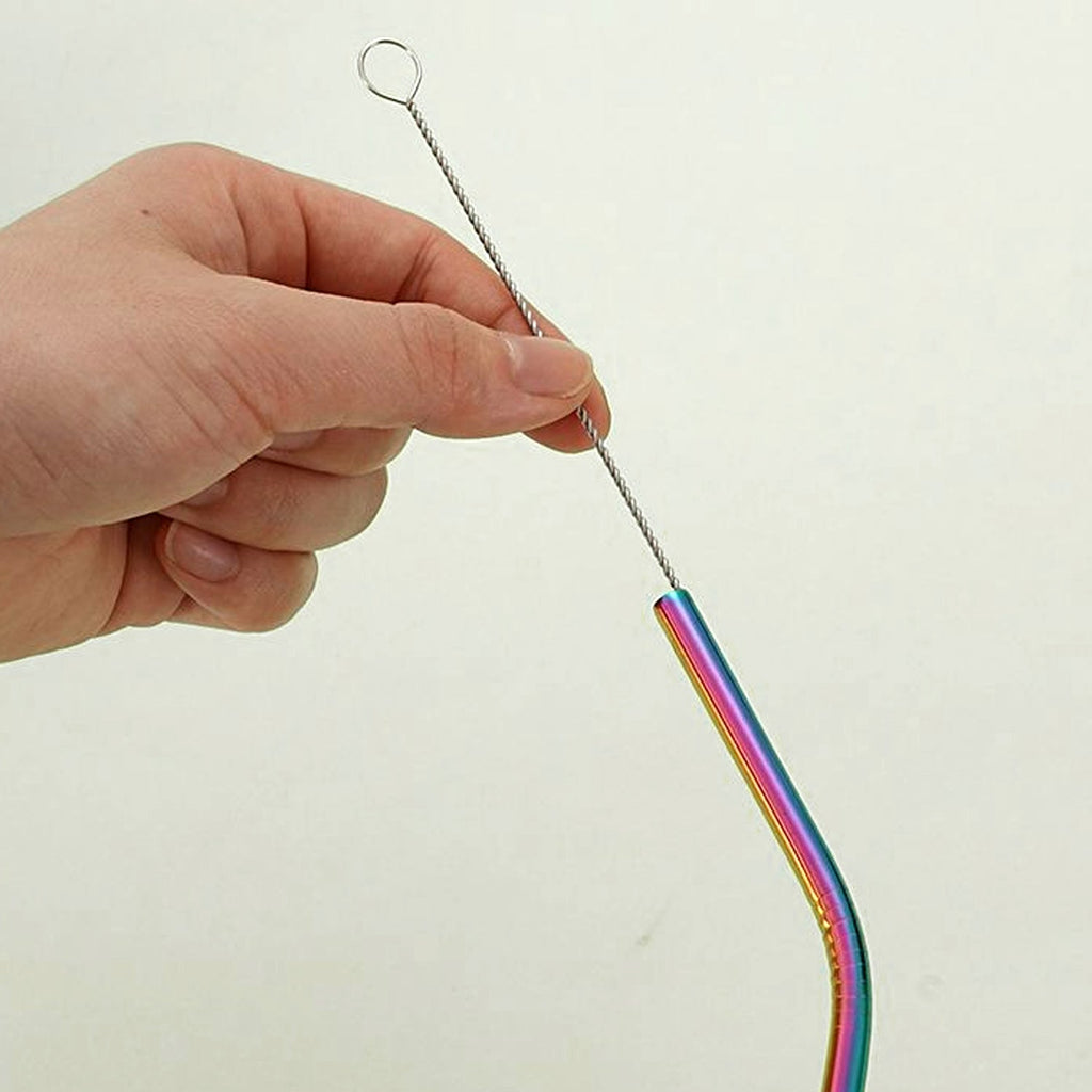 Multiple cleaning brushes designed for reusable straws and narrow bottles