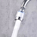 Side view of the foldable faucet aerator, highlighting its compact design.