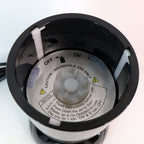 Close-up of stainless steel blades and jars of Orbit mixer grinder