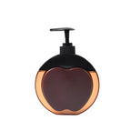 Compact apple-shaped refillable liquid soap dispenser with 350 ML capacity