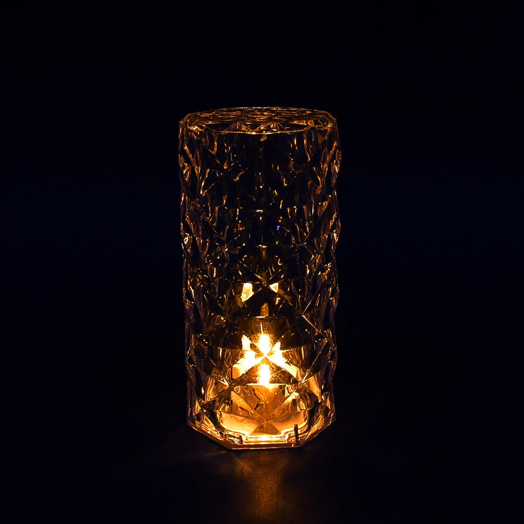 The Crystal LED Candle in a home setting, highlighting its decorative appeal.