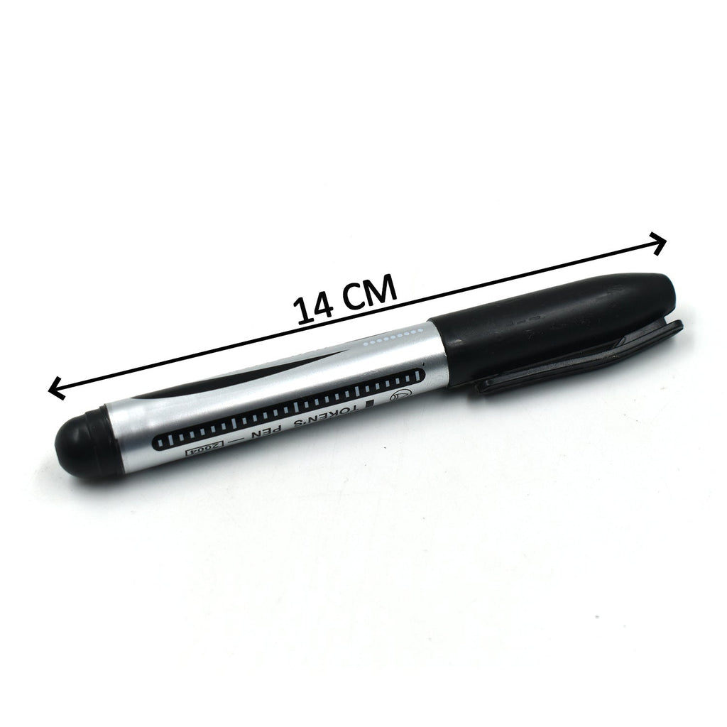 Multiple InkGlow Permanent Black Markers showcasing their versatility.