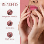 Dazzling Metallic Rose glitter nail polish from OG Beauty Starlet collection