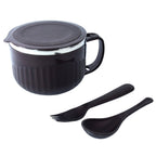 Portable stainless steel inner food container of insulated lunch bowl 650ml.