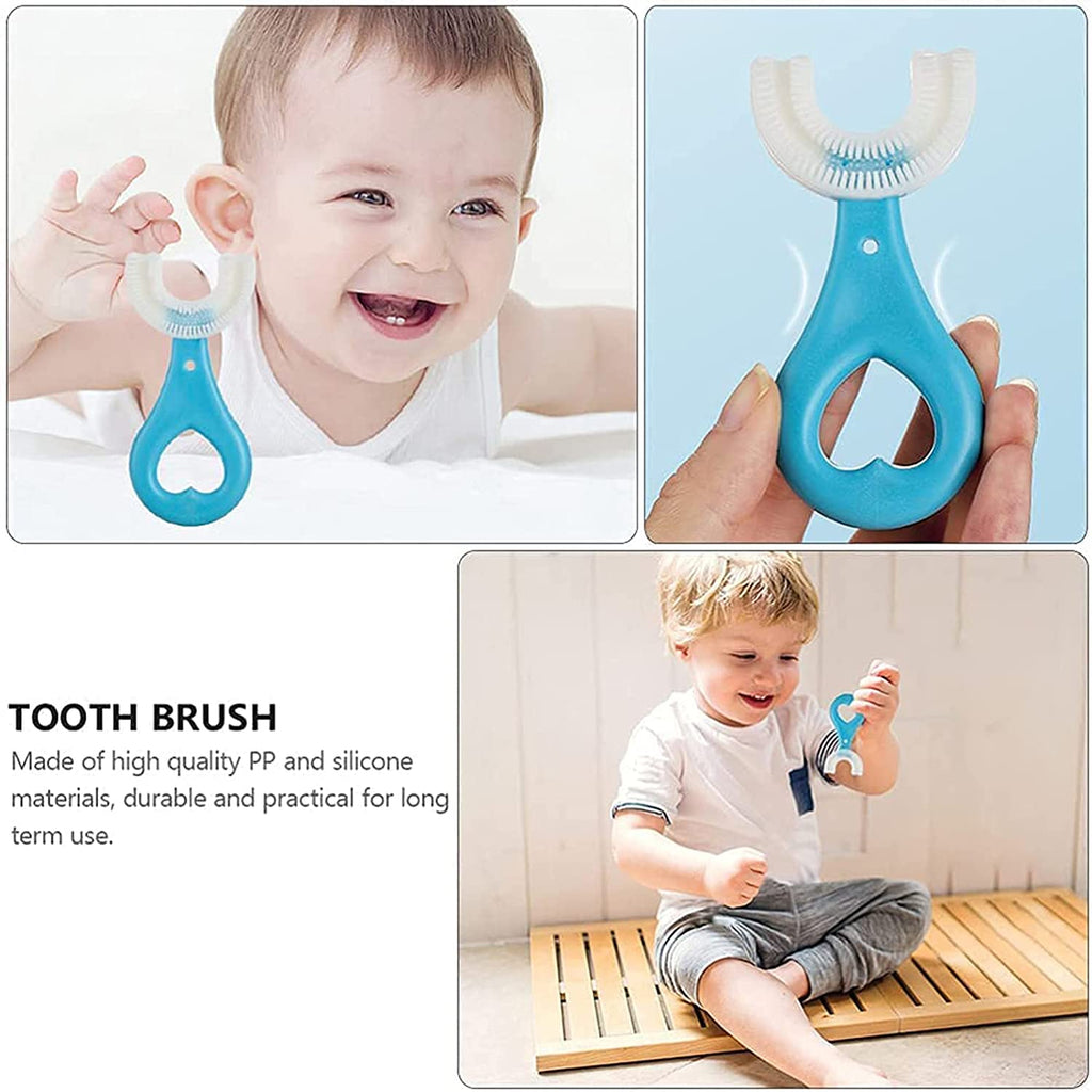 Gentle children's toothbrush for effective and comfortable cleaning.