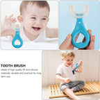 Gentle children's toothbrush for effective and comfortable cleaning.