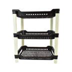 Portable and lightweight plastic storage rack ideal for home use