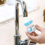Compact kitchen sink adjustable water filter fitting most standard faucets