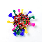 Handcrafted multicolor tassel Navratri Hair Bun accessory for women and girls
