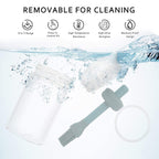 Ergonomic oil brush dispenser for precise application during grilling or baking.