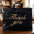 Reusable shopping bag with Thank You print ideal for retail use
