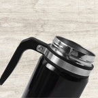 Cool touch insulated coffee cup with anti-scald features and non-slip base