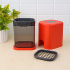 Manual kitchen chopper and dicer for vegetables and fruits