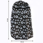 Gas cylinder fully covered by floral fabric LPG cylinder cover