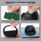 Adjustable car mobile stand securely holding a smartphone for navigation.
