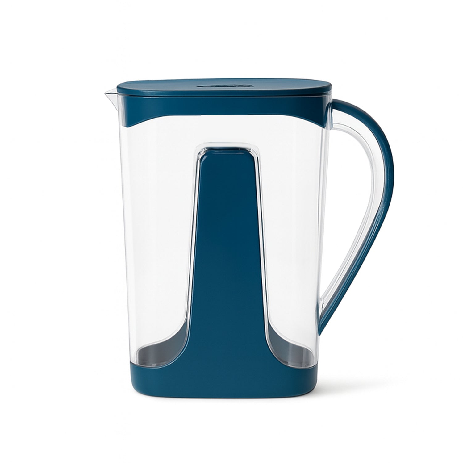 Durable lightweight plastic water jug with spill-proof lid