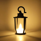 Set of hanging lantern style flameless LED candles for versatile décor