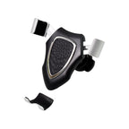 Adjustable car phone mount demonstrating 360-degree rotation capability.