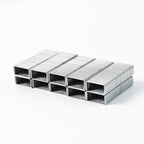 Rust-resistant galvanized steel staples for office, school, and home use
