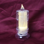 Battery-operated LED Tea Light Candle, ideal for various festival decorations.