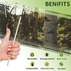 Neatly arranged plain white paper straws showcasing their plastic-free design