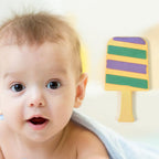 Silicone Candy Baby Teether angle view showing ergonomic design