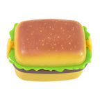 Close-up detailed view of happy meal burger shape sharpener for kids