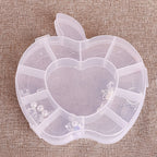 Apple-shaped jewellery storage box open view showing compartments