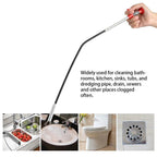 Packaging of the metal wire drain cleaning brush with usage instructions.