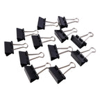 Set of 12 medium 32mm binder clips for holding papers tightly