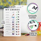 Chores note board with a pen, ready for custom task planning and reminders.