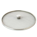 Mesh cover for frying pan or kadhai preventing oil splatter during frying