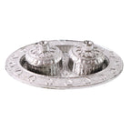 Puja return gift oval thali for festivals