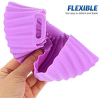 Flexible food safe silicone air fryer pot, designed for even heat distribution