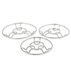 Minimalist design stainless steel heat-resistant trivets laid flat