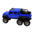 Dirt Crusher blue 6x6 remote control truck designed for rough terrains