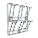 Stainless steel mug rack fixed on wall for kitchen organization