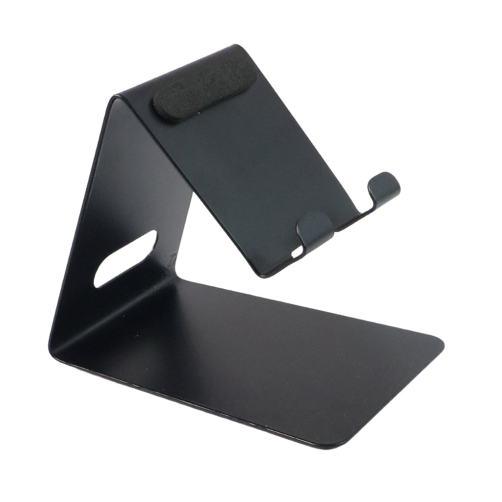 Stable phone holder with anti-slip silicone padding for desk use