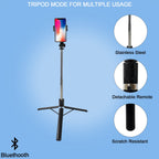 Tripod stand base with anti-slip feet for stable smartphone photography