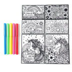 Creative art posters for kids from the 11 piece colouring and activity set