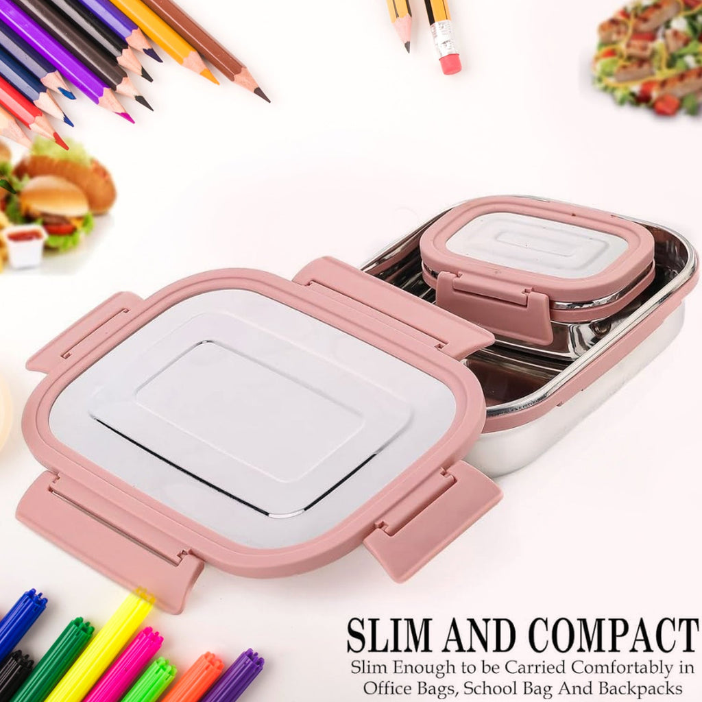 Close-up of the leak-proof lid with its reliable four-side lock technology.