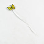 Colorful LED butterfly hair braid clip in vibrant colors